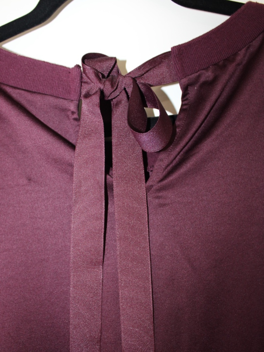 Lane Bryant Plum Lace Inset Tie-Back Top Size 22/24 - Picture 6 of 8